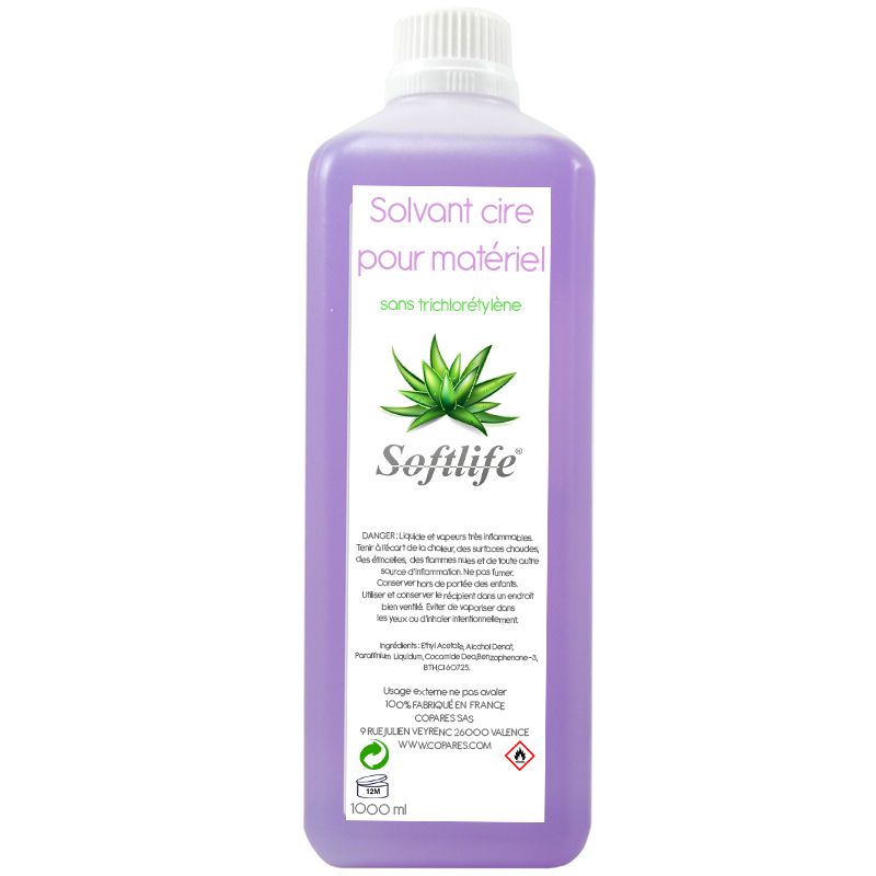 Solvant nettoyant cire pour materiel 1lt